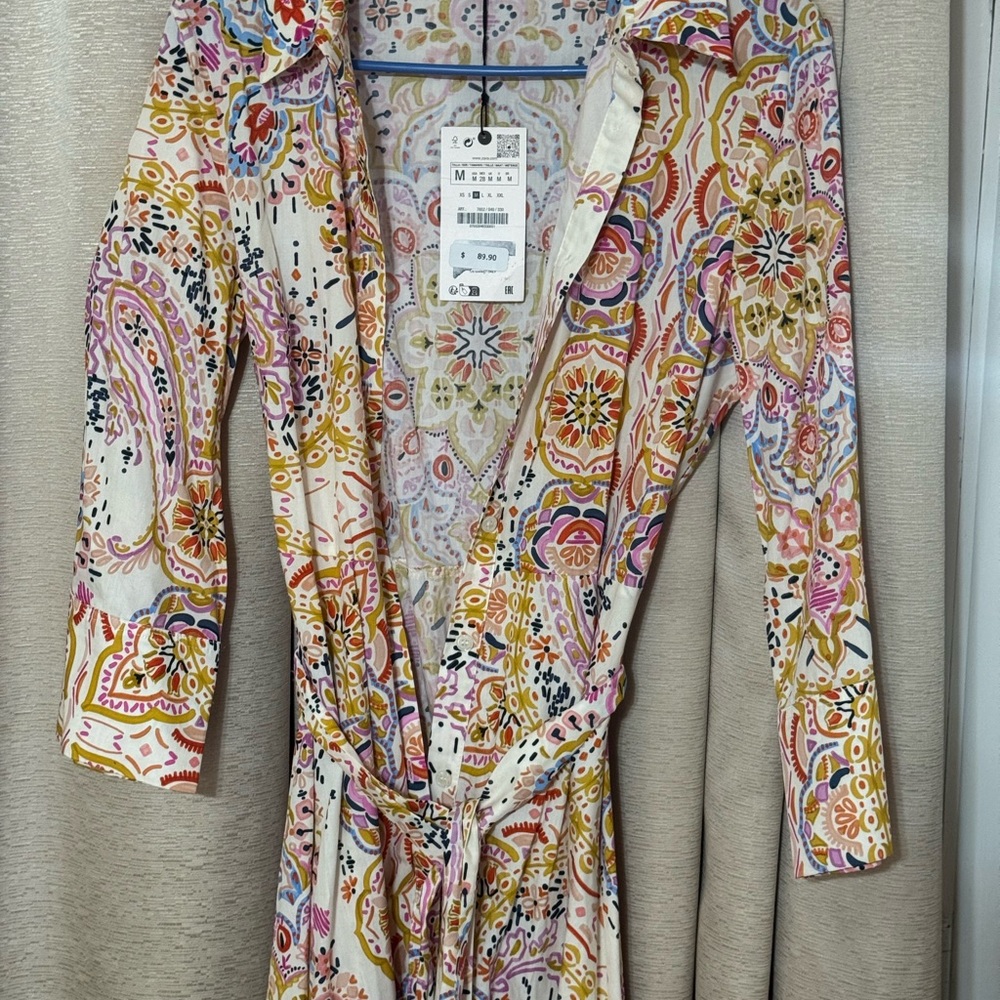Zara Multicolor Paisley Dress